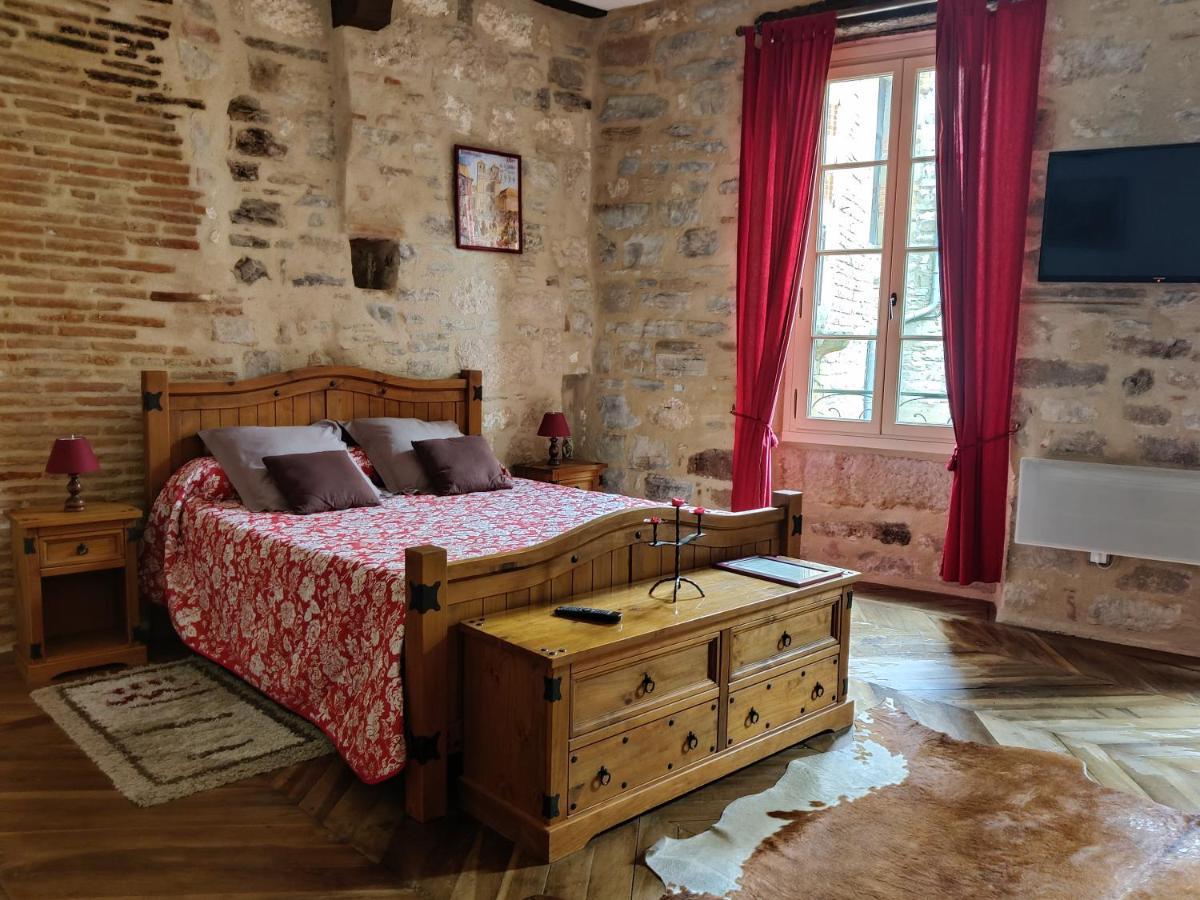 Chambres D'Hotes L'Escuelle Des Chevaliers Cordes Sur Ciel Exteriör bild