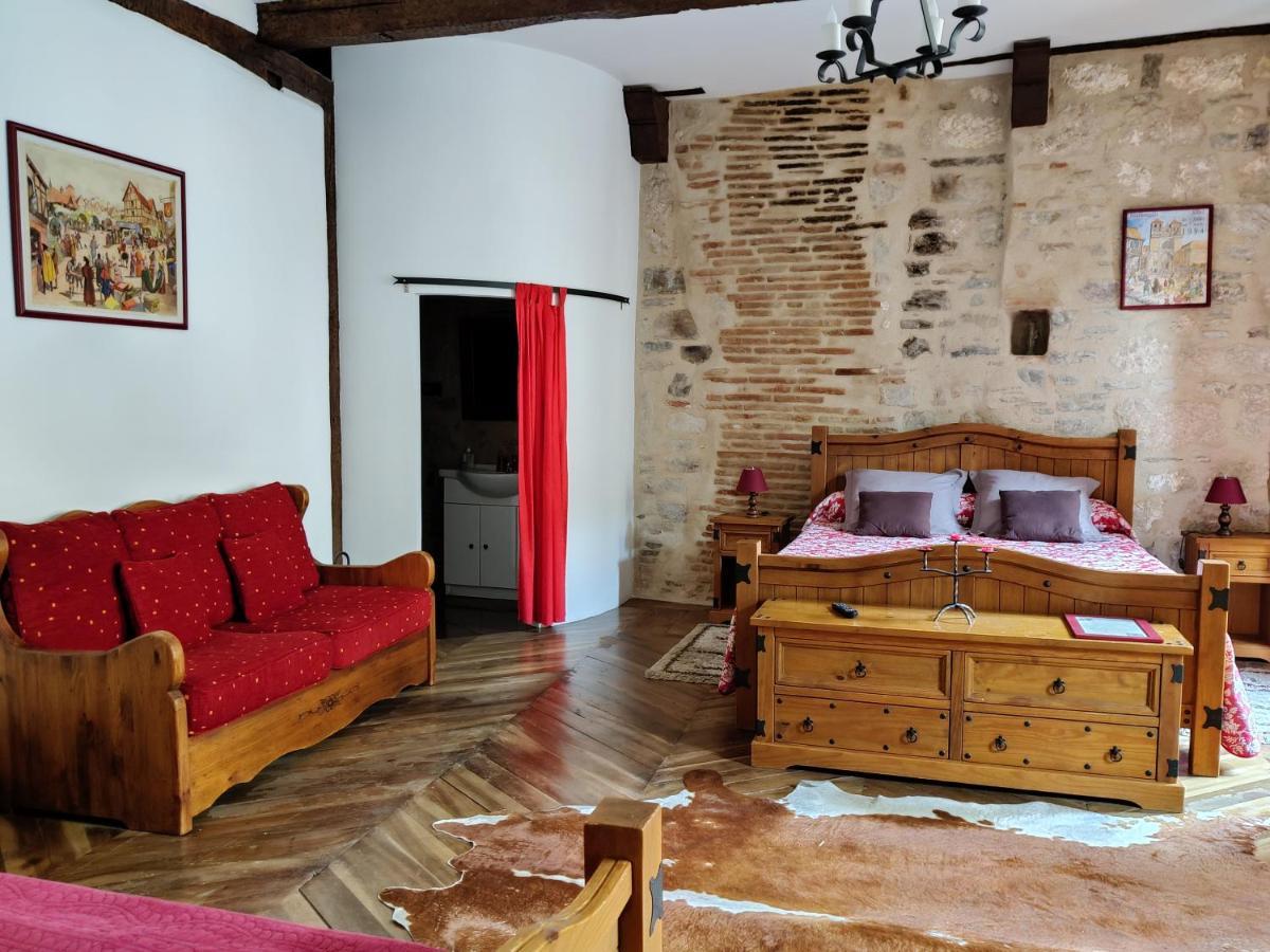 Chambres D'Hotes L'Escuelle Des Chevaliers Cordes Sur Ciel Exteriör bild